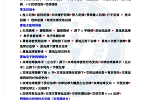 中国青少年篮球训练大纲内容